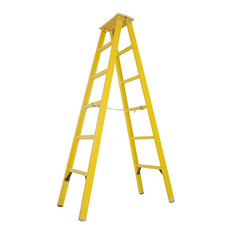 玻璃钢绝缘梯 3米单梯人字梯 伸缩升降电工梯子电力 铁梯子