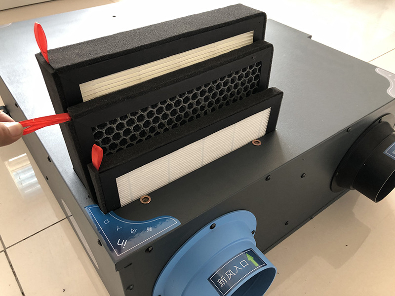 厂家直供吊顶式家用净化双向流静音全热交换器新风换气机新风系统