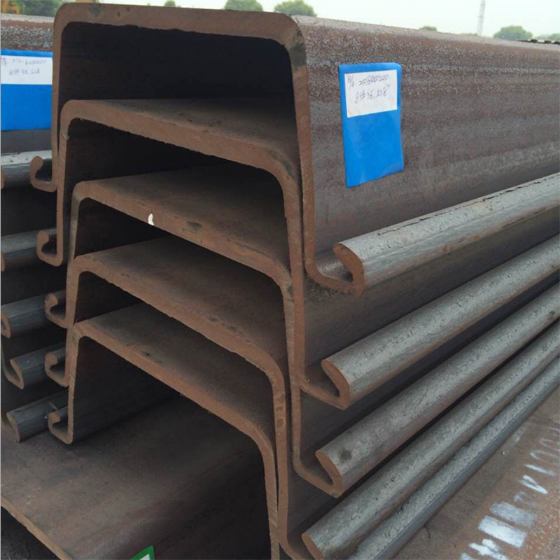 莱钢钢板桩 钢板桩施工 拉森钢板桩围堰拉森止水钢板桩-金属建