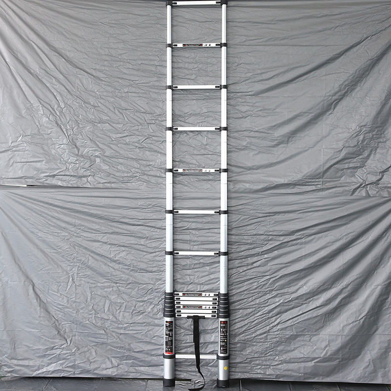4米多功能伸缩梯子 加厚铝合金单面梯折叠便携式竹节梯厂家直销