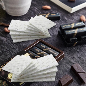 专业定制巧克力缓冲纸垫 3层白色长方形食品专用多种形状厂家直销