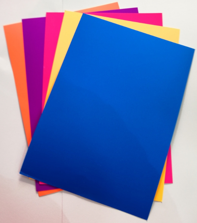 250g荧光卡纸4k彩色儿童幼儿园diy手工折纸a4材料手工制作硬彩纸