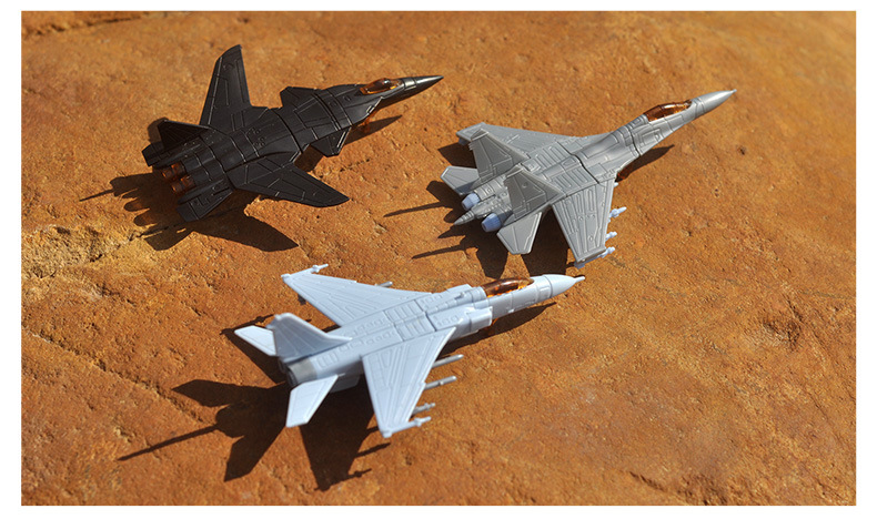 乐加 免胶4d拼装战斗机航空军事模型摆件 歼11武直10空警飞机玩具