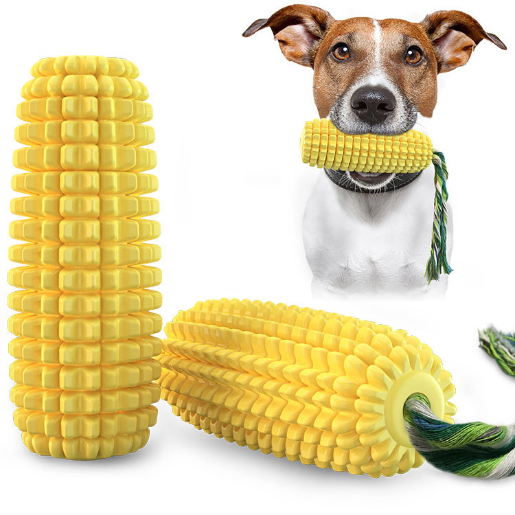 Pet Supplies Amazon Corn Sound Dog Toy Bite-Resistant Molar Rod Dog Tooth Cleaning Ball Relieving Stuffy and Funny Puppy