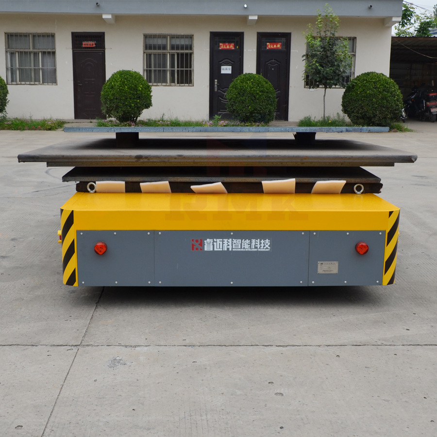 机械钢板运输设备电动地爬车 双车联动智能轨道平车 运梁车