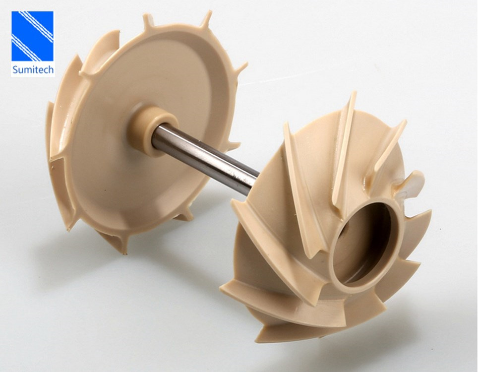 cnc加工厂5轴加工精密加工peek叶轮涡轮 小批量peek叶轮来图加工