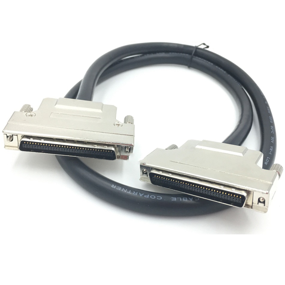 铁壳scsi线 hpdb68针对针 db68芯电缆数据线 scsi68p公对公连接线