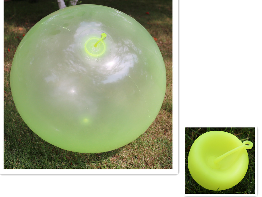 跨境爆款泡泡球 tpr吹气球亚马逊 bubble ball 注水球拍拍球玩具