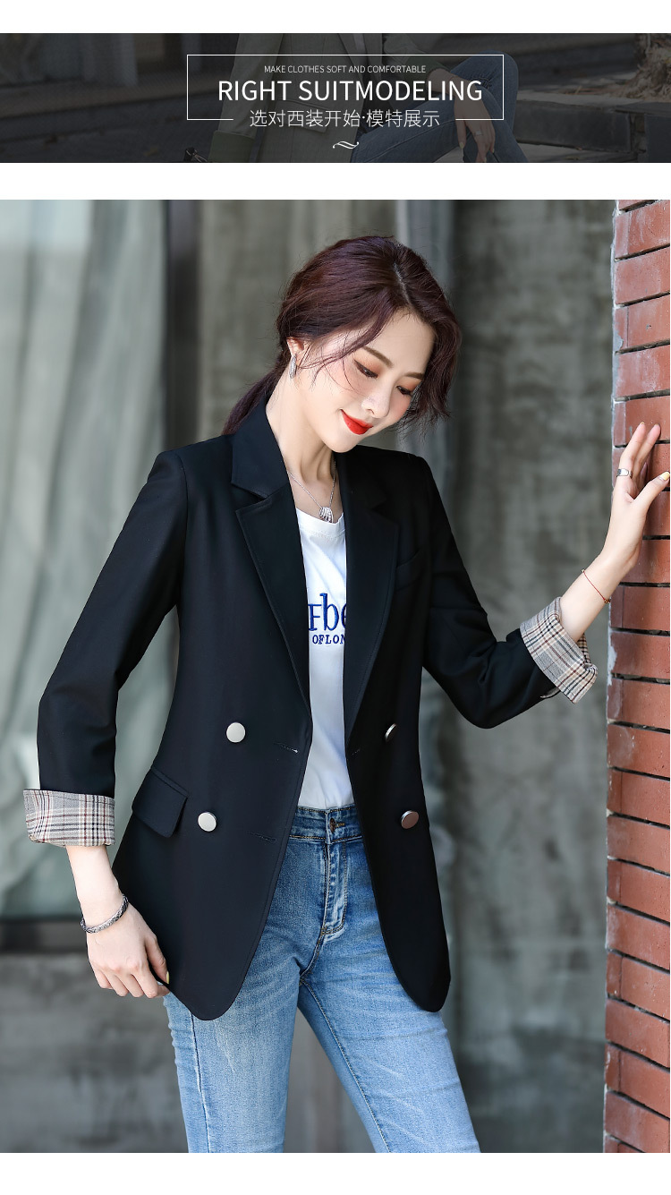 2020秋冬新款女士长袖职业小西服正式装女外套面试销售工作服修身