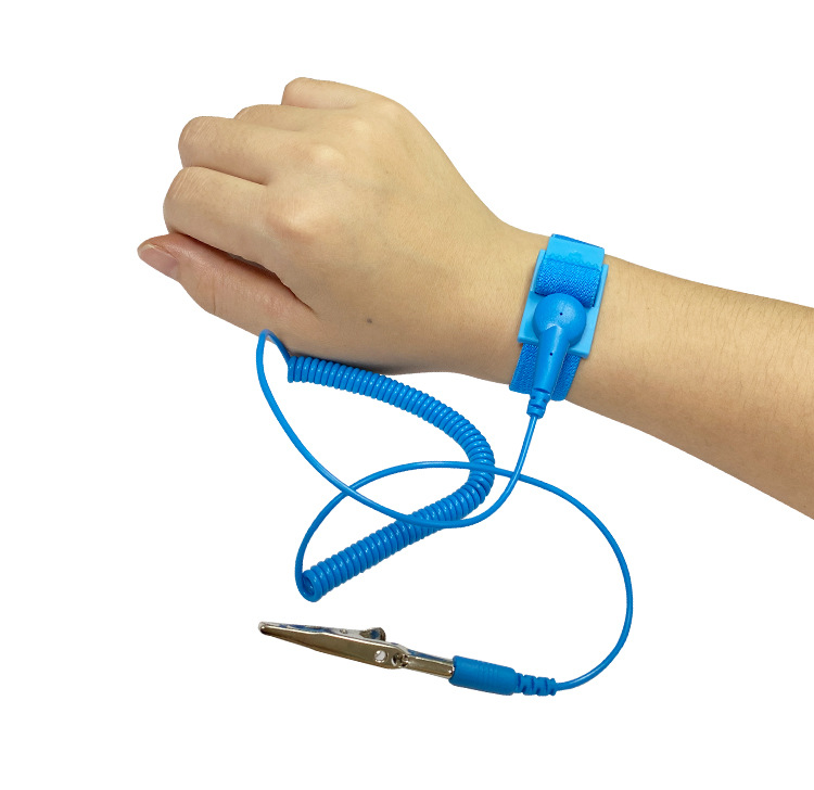pvc防静电手环人体有线去除静电消除器工厂车间用测试手腕带男女