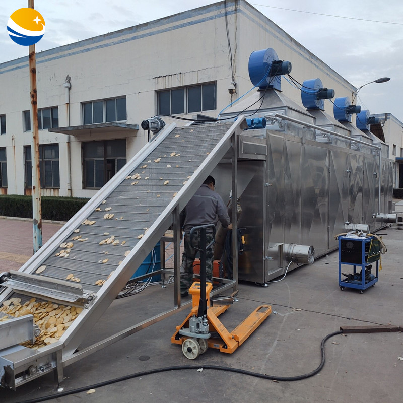 大型全自动土豆片烘干机 全套红薯干加工生产线设备 地瓜干烘干箱