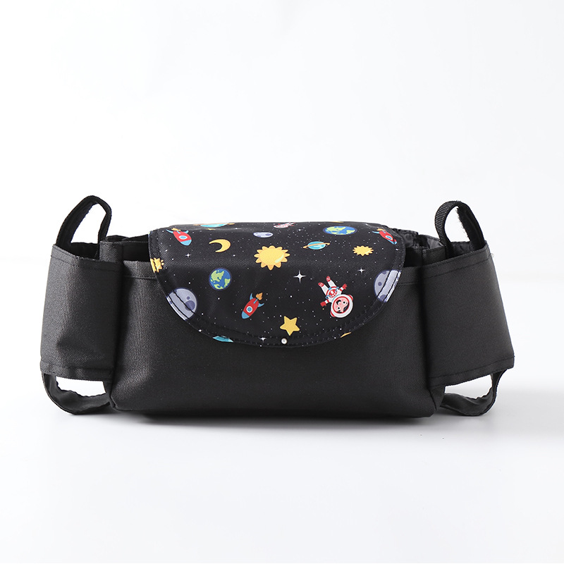 Stroller Bag Buggy Bag Multi-Function Feeder Water Cup Holder Baby Stroller Bag Storage Basket Storage Cross-Border