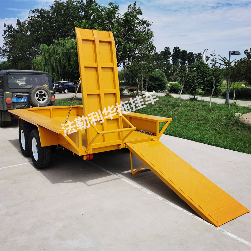 厂家供应工程救援用挂车 suv后置小型挂车 牵引平板车拖车车斗