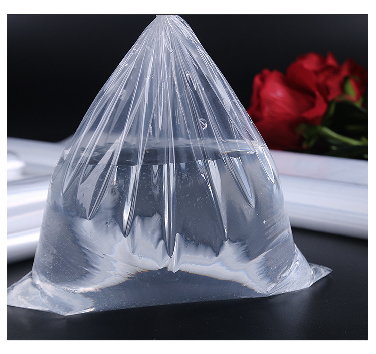 鲜花储水袋兜水花束根部塑料保湿袋透明密封花店用品diy材料批发