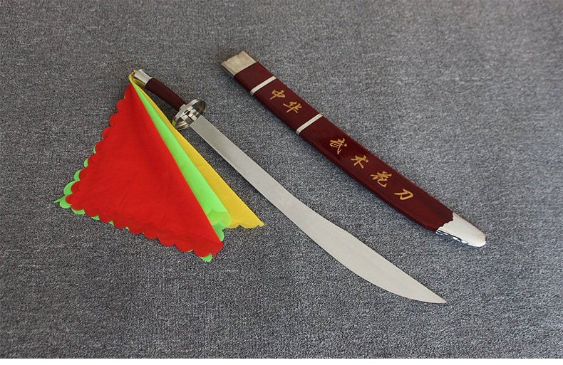 武术表演刀太极刀练武花刀单刀未开刃中华武术刀软刀响刀儿童晨练