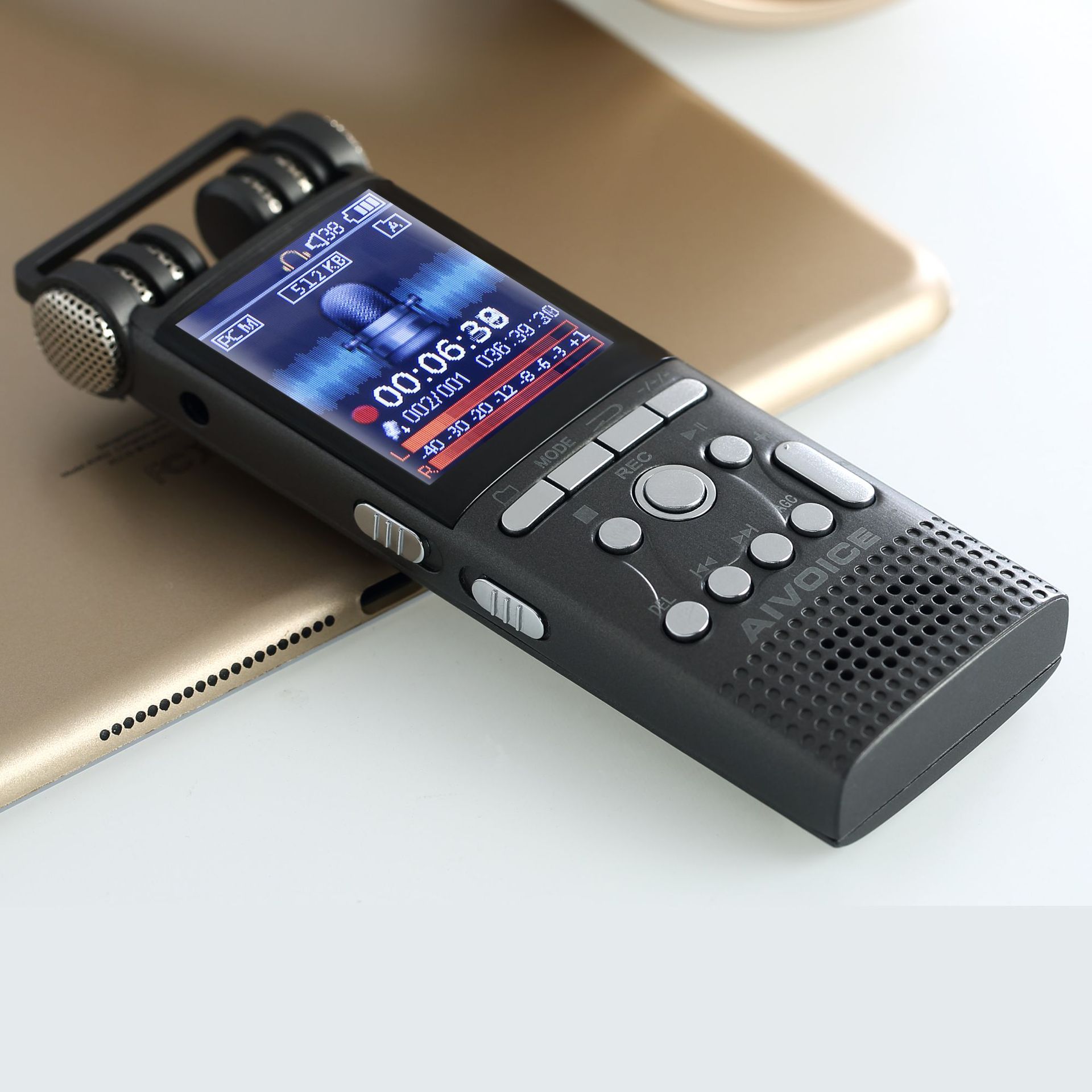 源头工厂录音机录音笔 32gb 全指向立体声数码降噪录音笔 跨境