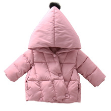 宝宝棉衣女0-3-6岁女童冬季保暖棉袄儿童连帽棉服婴儿加厚冬装男