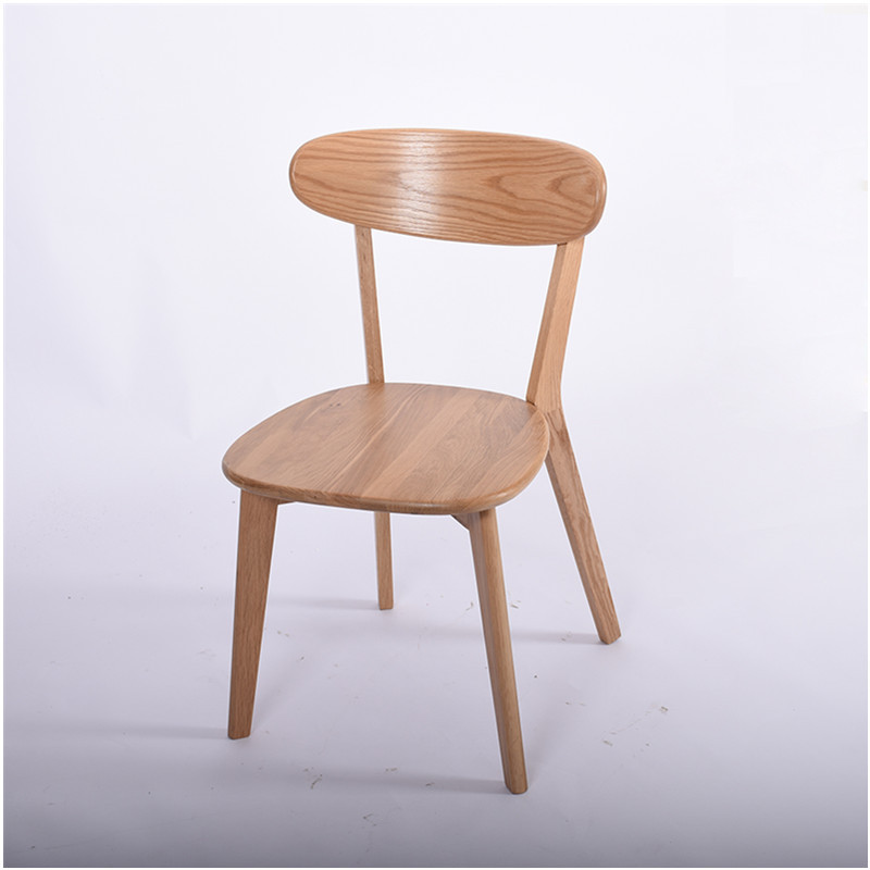 山东欧实木路易斯椅子 餐桌椅组合日式白橡木咖啡椅书桌椅休闲椅