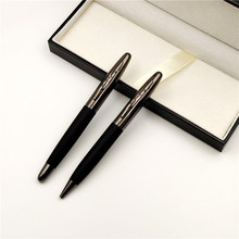黑色商务礼品笔套装 金属签字笔圆珠笔对笔礼品笔盒定制印刷LOGO