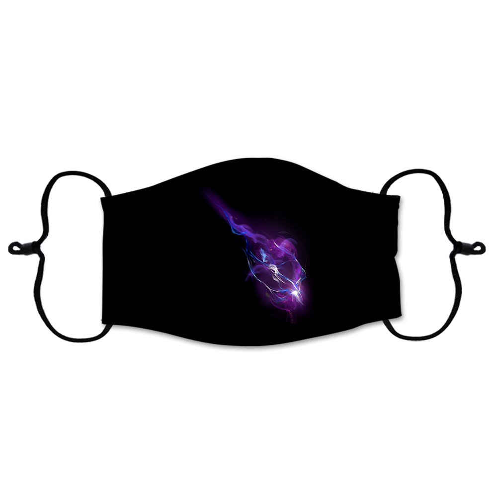 儿童火焰3d数码印花儿童口罩可放pm2.5过滤片棉可定制