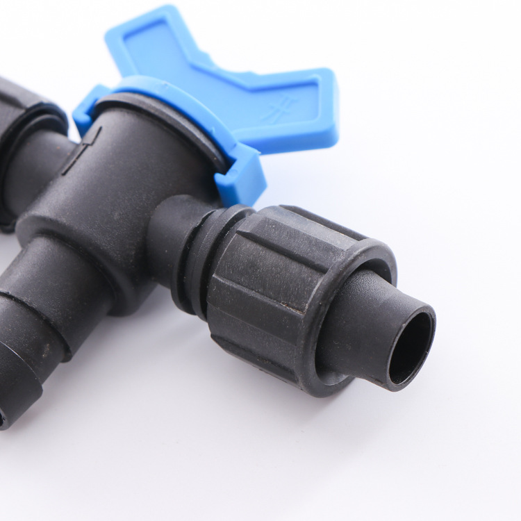 供应硬管锁母旁通阀 大棚使用灌溉开关旁通阀 16硬管锁母三通专用