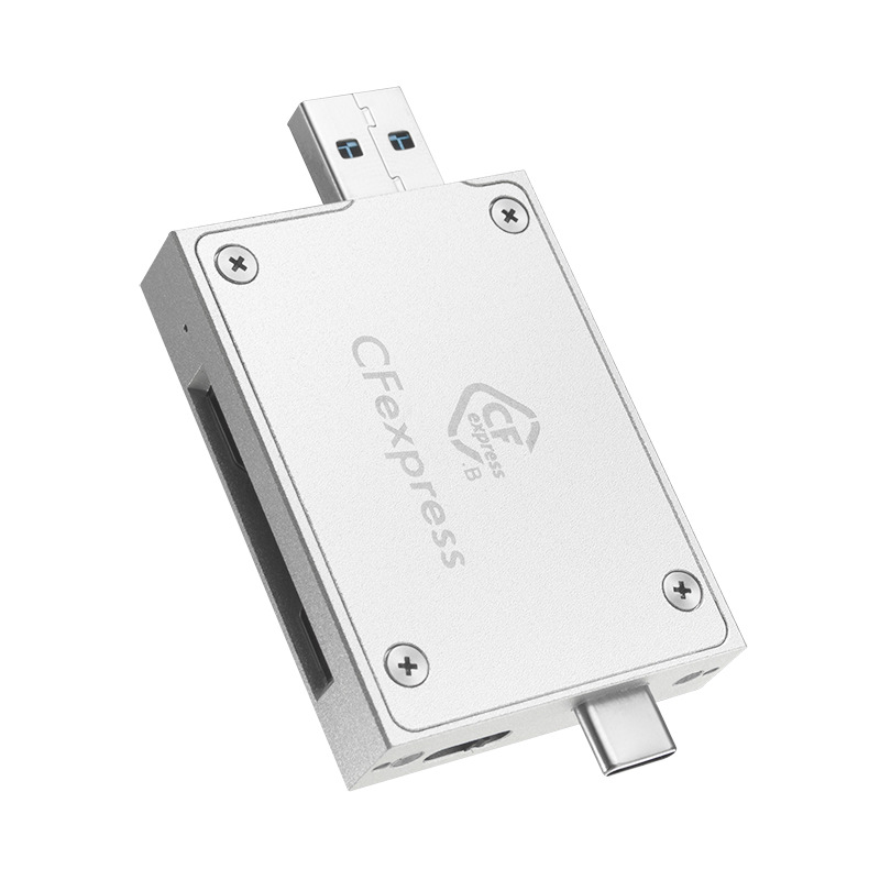 佳翼cfexpress读卡器usb3.1gen2type-c双接口支持sata3.0高速uasp
