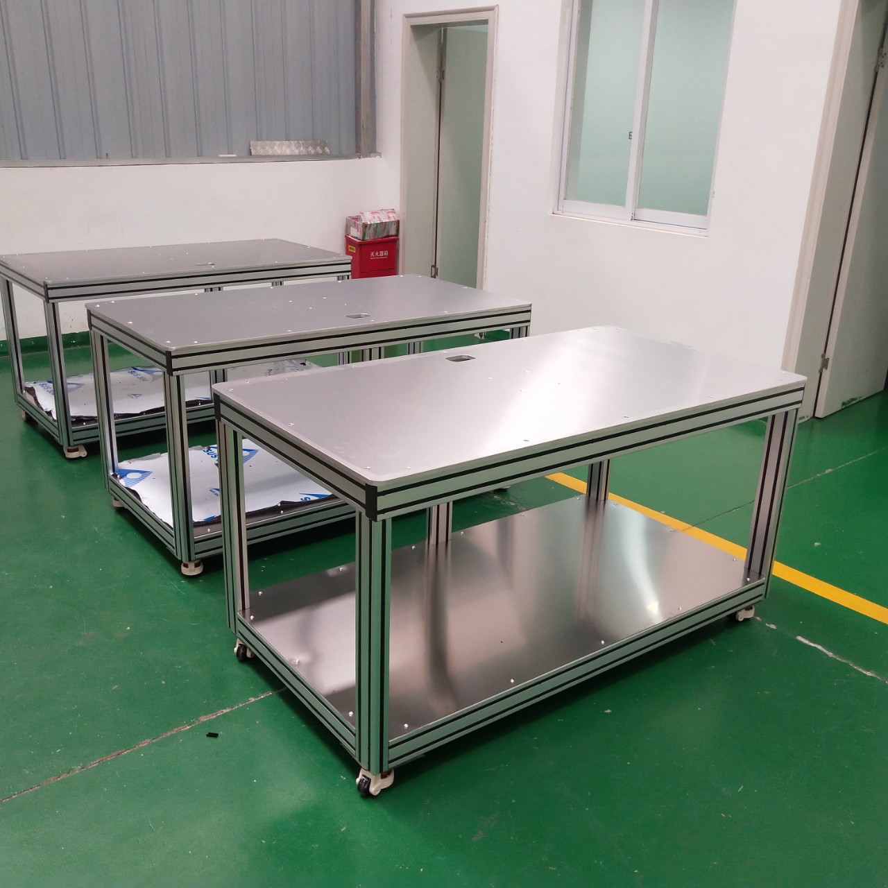 工业机器人安装基座机械手教学仪铝型材操作平台钣金工作台