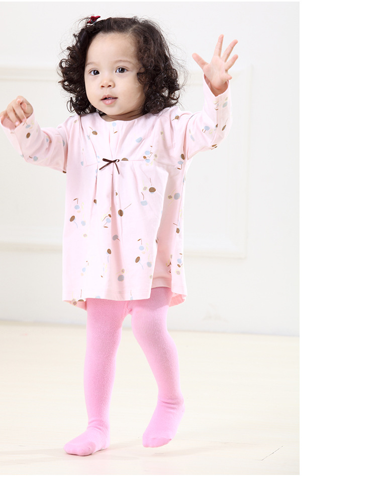 春秋儿童连裤袜棉婴儿打底裤新生儿baby socks宝宝袜子爬行地板袜