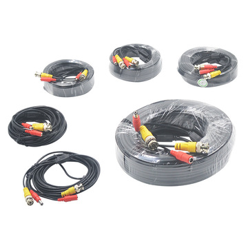 监控视频电源信号一体线纯铜4.0线径加粗专用视频电源综合线材