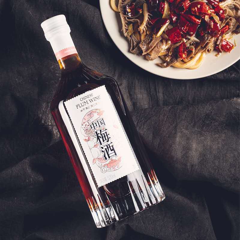 国货之光!赋比兴中国梅酒 红茶青熟陈皮女生微醺甜酒果酒520ml