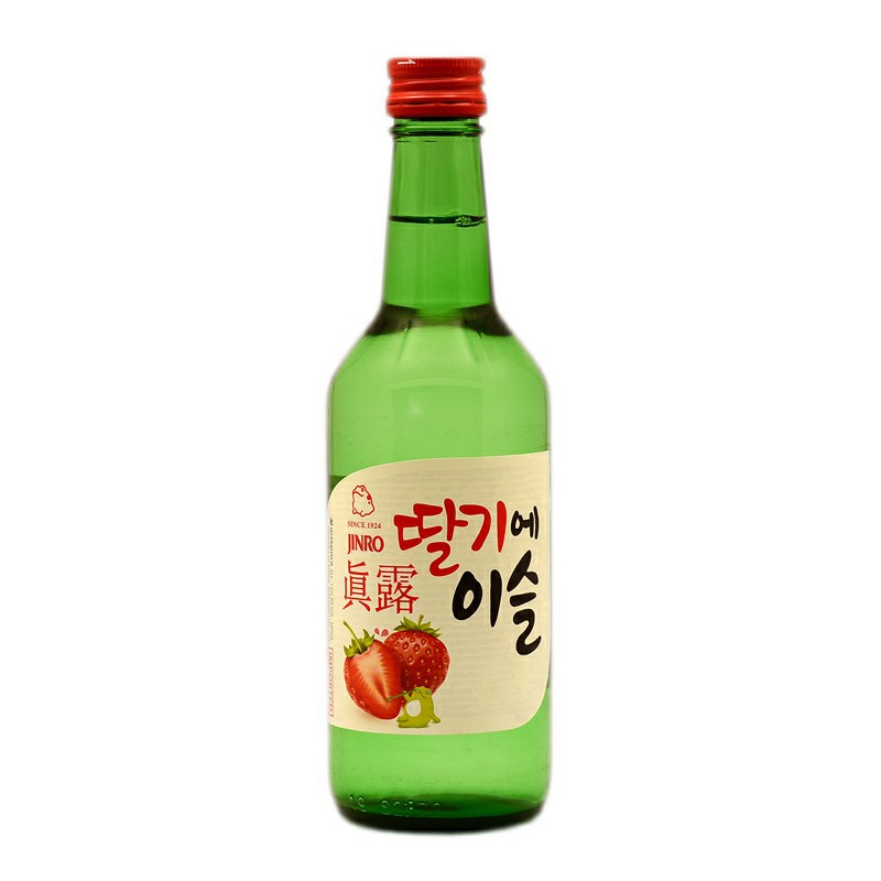 韩国烧酒 真露烧酒草莓果味 360ml*20瓶整箱