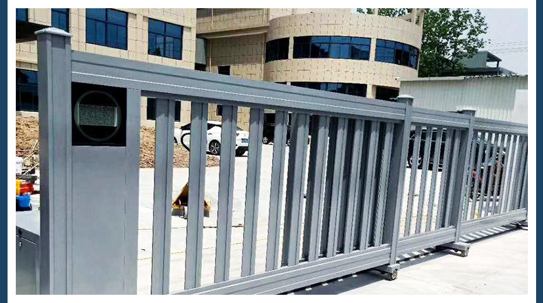 凯富龙耀电动折叠伸缩智能系统推拉大门政府单位学校大门