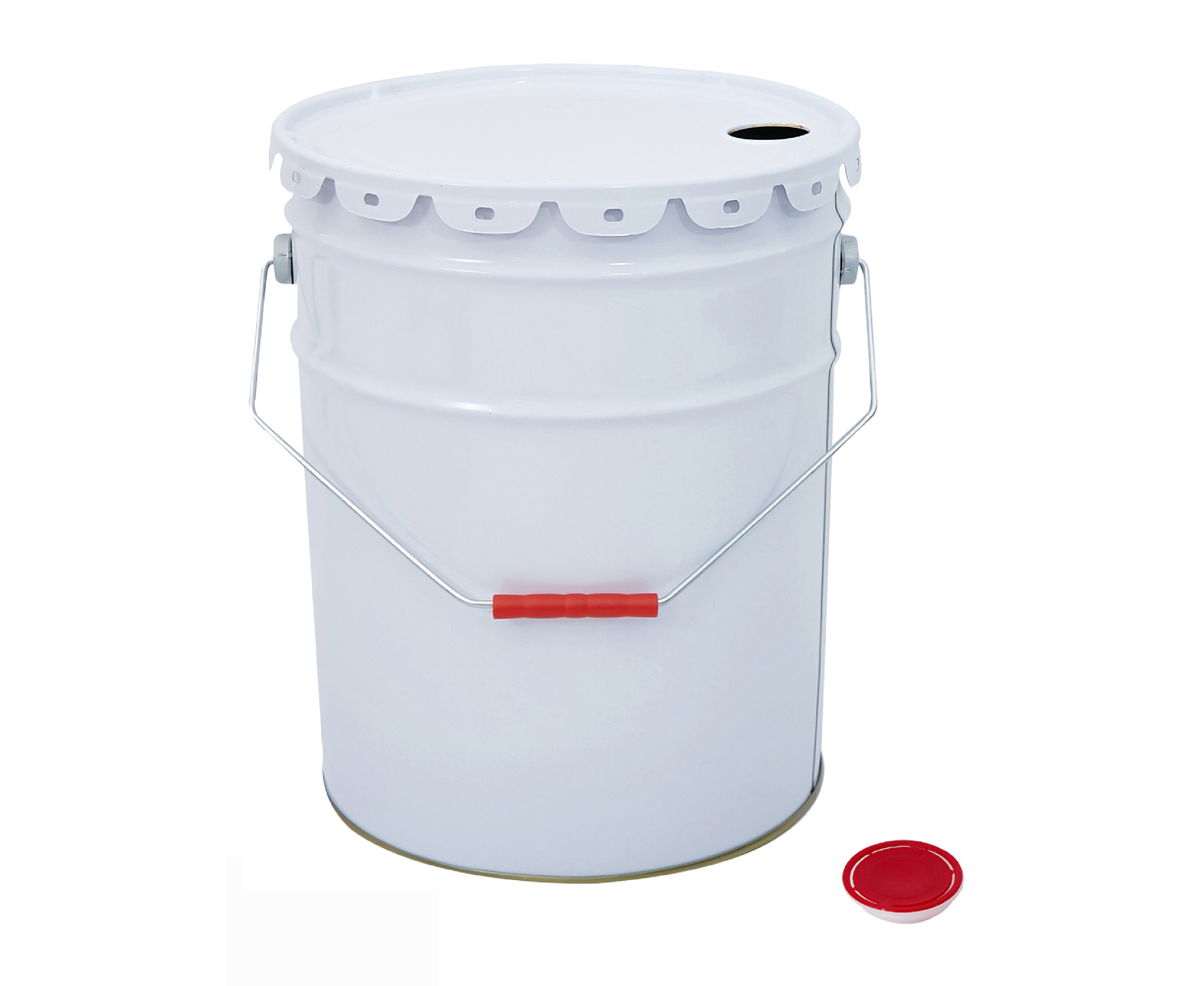 20升涂白花兰桶蓝色花兰桶 马口铁桶厂家批发 化工金属溶剂桶定制