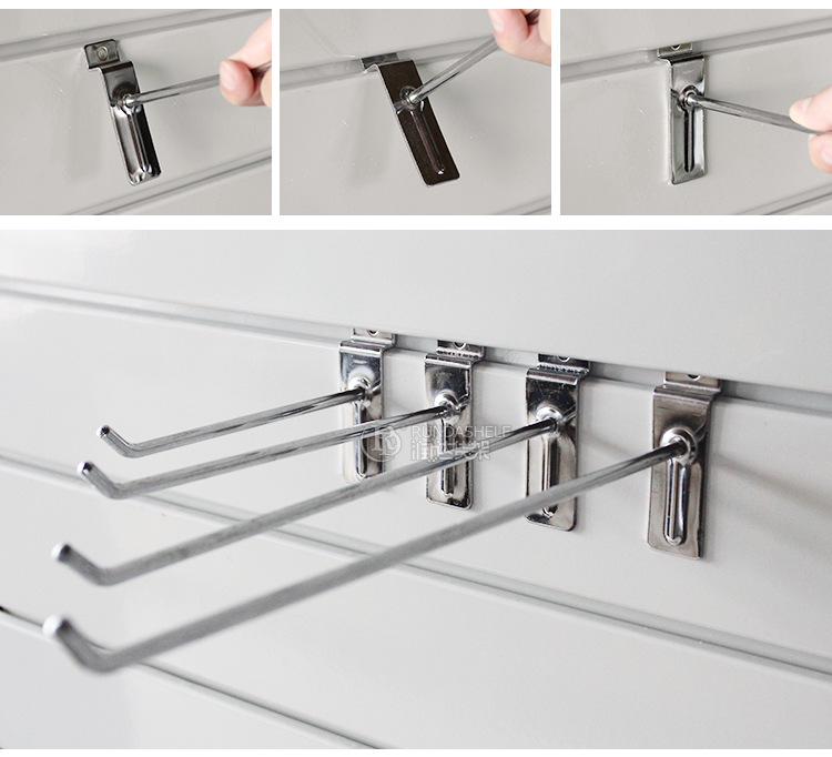 直销超市货架挂勾金属坑板直钩单线挂钩槽板钩子批发