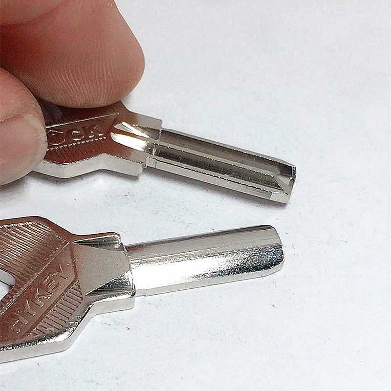 电白lock方柄u型原子厚2.55mm长19mm单排打孔防盗锁半圆钥匙胚子