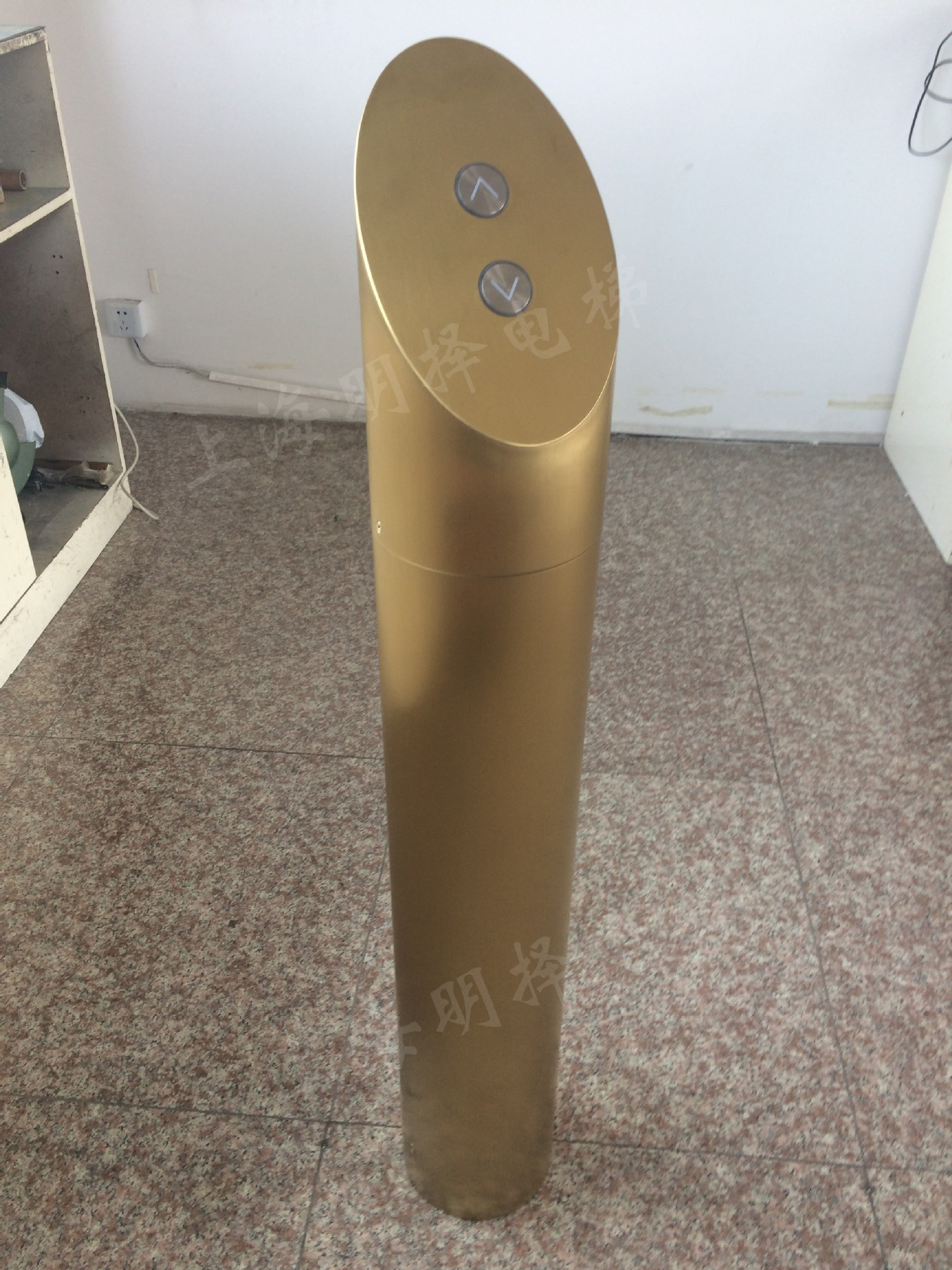 电梯立柱式外呼/圆柱呼梯盒/钛金柱式召唤mzl-20