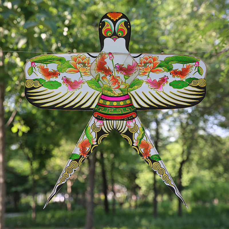礼品潍坊传统竹子骨架风筝瘦长钻天沙燕 可用于古装摄影道具装饰
