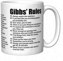 Gibbs's Rules吉布斯规则陶瓷咖啡马克杯子水杯 logo陶瓷杯