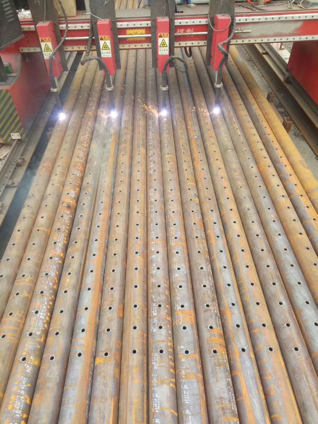 厂家直销隧道用钢花管注浆无缝钢管114*6地铁用钢花管管棚管套管