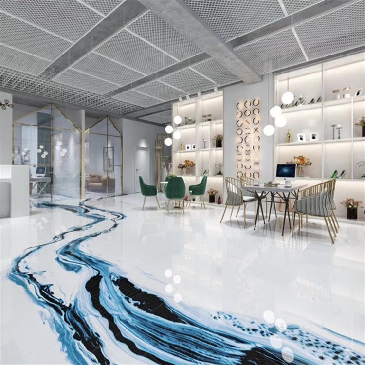 水墨地坪漆艺术涂料室内民宿酒店展厅中国风复古地面漆环氧树脂