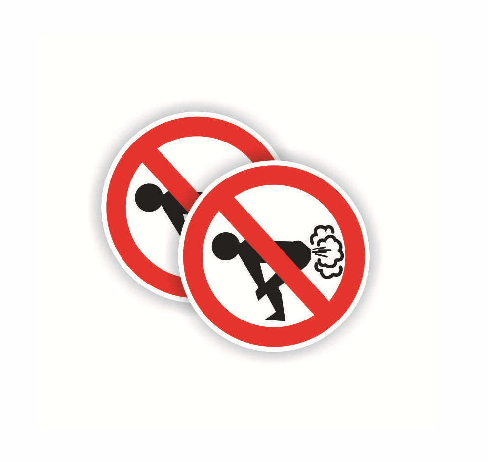 速卖通警示趣味文明不准放屁乱尿no farting防水后玻璃搞笑汽车贴