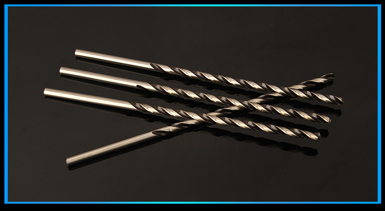 厂家批发批发直柄加长麻花钻头6542高速钢加长钻头直柄麻花加长钻