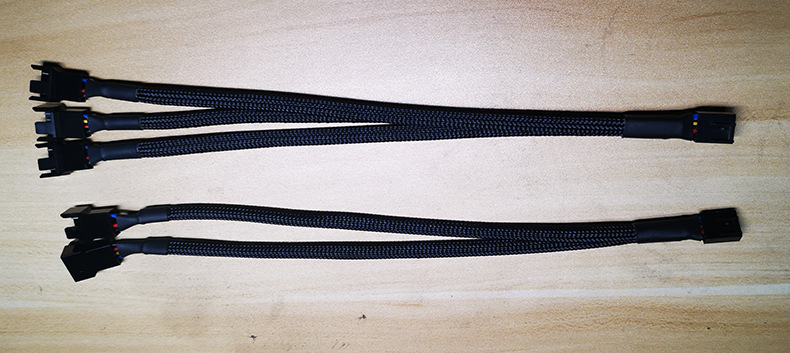 主板4四针散热风扇水冷4pin一分二三转接线pwm温控延长线5v风扇网