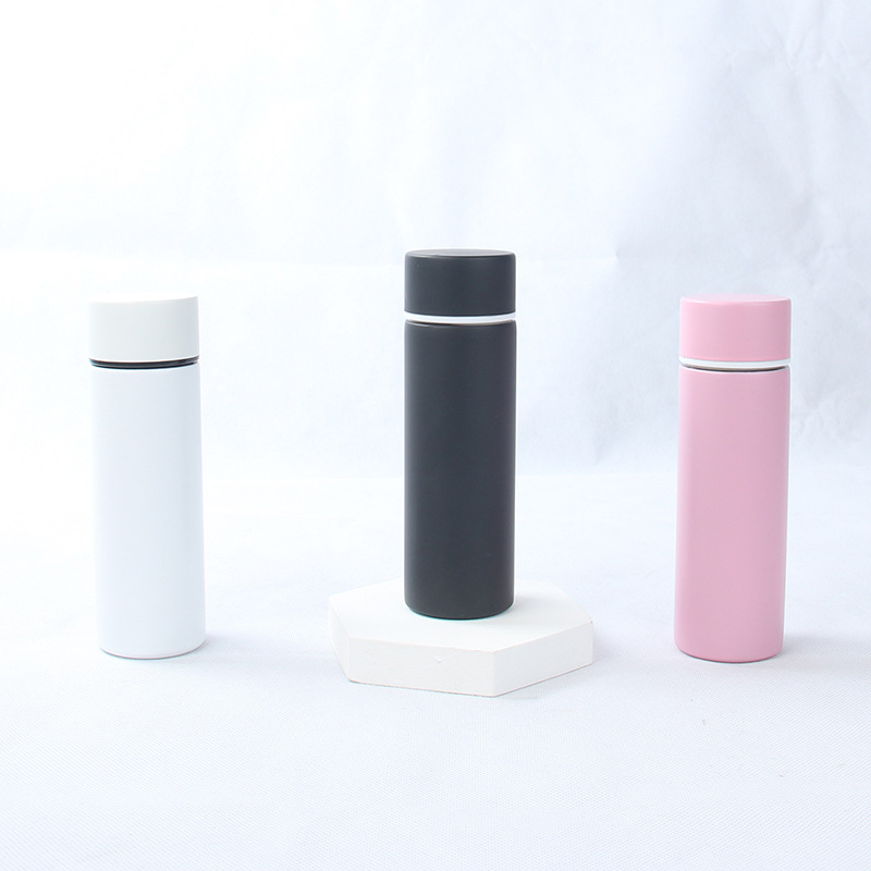 新款小号纯色直杯真空保温水杯迷你保温杯100毫升小水杯不锈钢杯