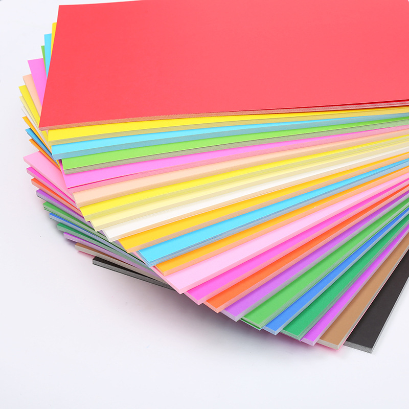活动款批发彩色卡纸4k多用途硬卡50张幼儿园儿童手工折纸diy剪纸