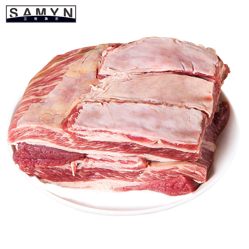 巴西冷冻去骨牛腩 进口草饲牛肉 原切整大块牛腩肉