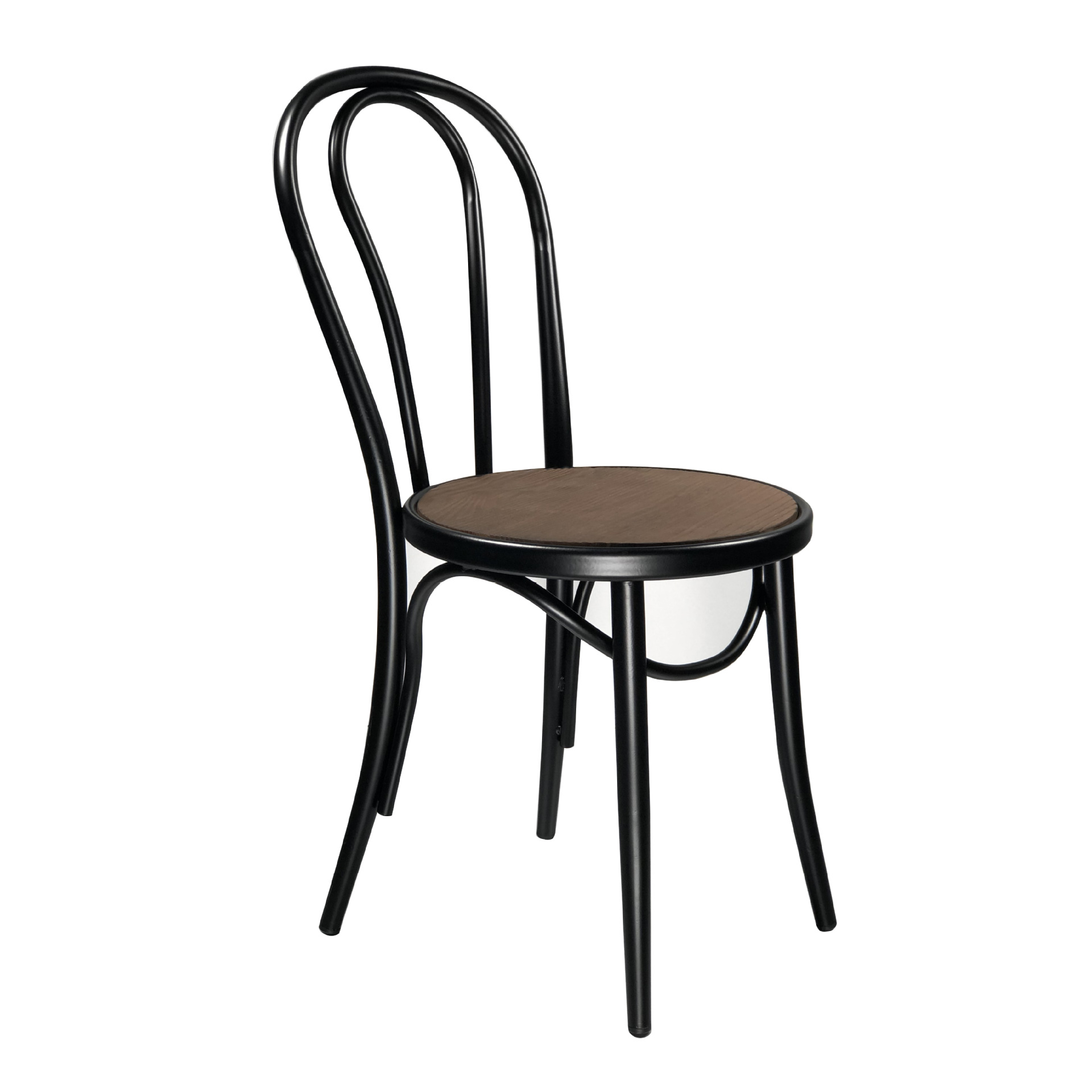 铁艺桑纳椅复古金属餐椅维也纳椅子简约圆凳面工业风u背创意椅