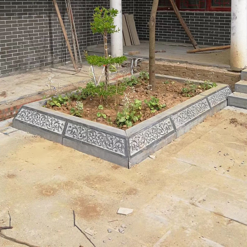 厂家来图定制石雕花池浮雕壁画迎门墙免费安装