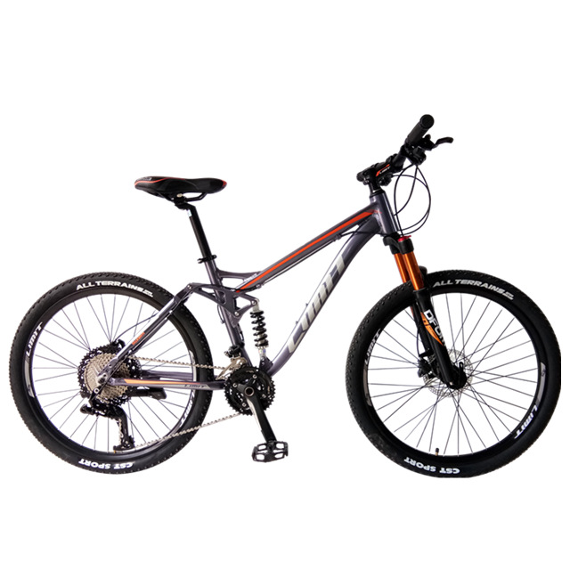 5寸合金山地车 36速高质量机械碟刹厂家直销