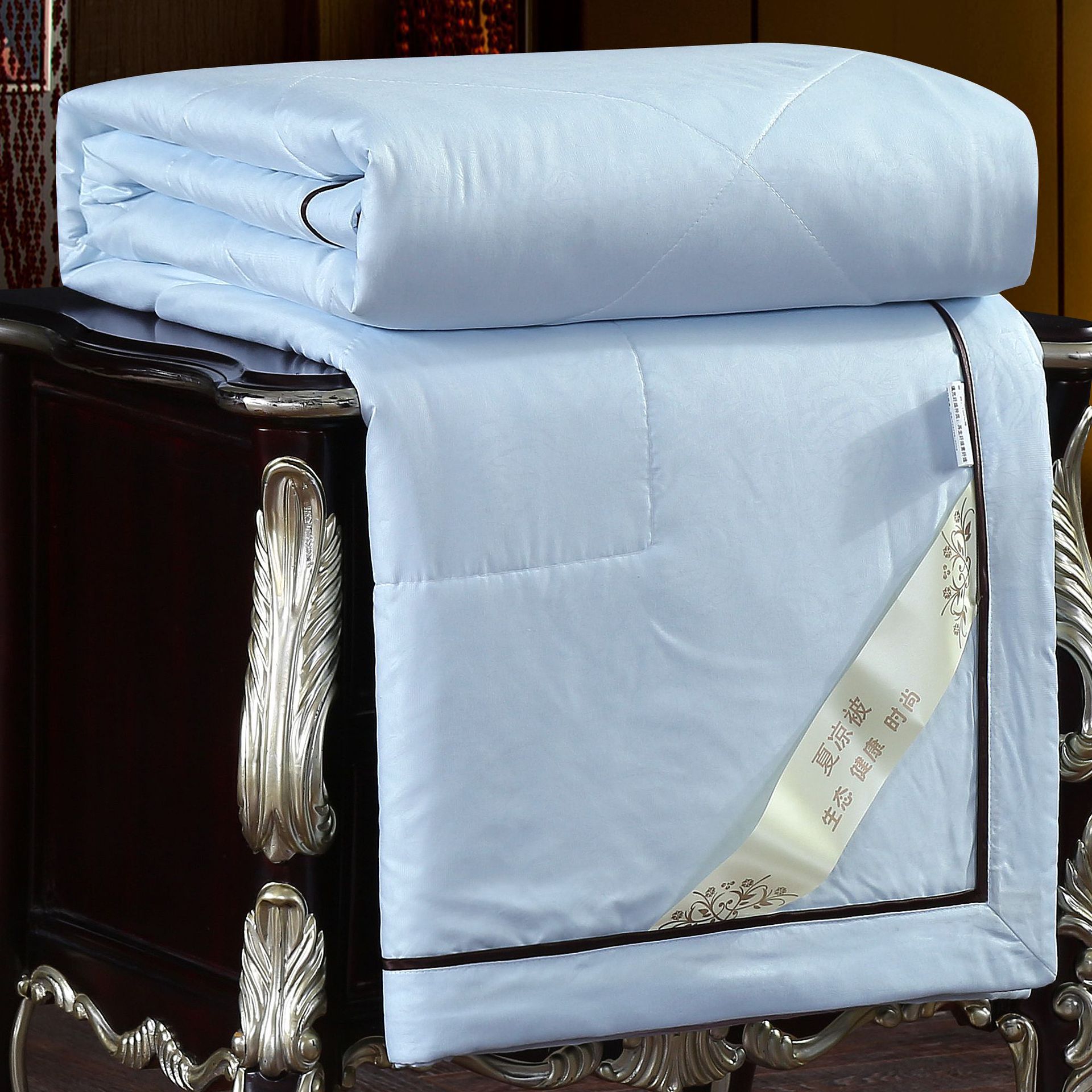 空调被夏凉被大豆被子蚕丝被带礼盒包装夏被会销礼品批发定制logo